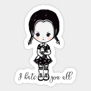 wednesday addams Sticker